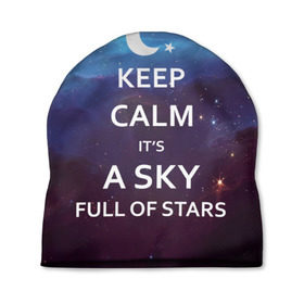 Шапка 3D с принтом A sky full of stars в Екатеринбурге, 100% полиэстер | универсальный размер, печать по всей поверхности изделия | 