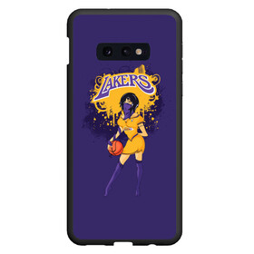 Чехол для Samsung S10E с принтом Lakers в Екатеринбурге, Силикон | Область печати: задняя сторона чехла, без боковых панелей | basketball | cheerleader | girl | lakers | nba | street