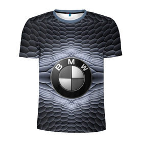 Мужская футболка 3D спортивная с принтом BMW шестигранный фон в Екатеринбурге, 100% полиэстер с улучшенными характеристиками | приталенный силуэт, круглая горловина, широкие плечи, сужается к линии бедра | bmw | авто | автомобиль | блатная | бмв | бумер | бэха | геометрия | иномарка | концерн | красивая | марка немецкая | машина | прикольная | пузыри | расцветка | солдат | тачила | форм | шестигранники