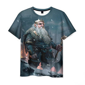 Мужская футболка 3D с принтом Witcher gwent 7 в Екатеринбурге, 100% полиэфир | прямой крой, круглый вырез горловины, длина до линии бедер | gwent | witcher | ведьмак | гвинт | геральт | гном | краснолюд