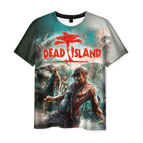 Мужская футболка 3D с принтом Dead island 8 в Екатеринбурге, 100% полиэфир | прямой крой, круглый вырез горловины, длина до линии бедер | Тематика изображения на принте: dead | island | repticide | zombie | дэд айлэнд | зомби | мозги