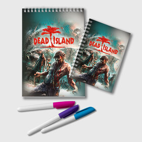 Блокнот с принтом Dead island 8 в Екатеринбурге, 100% бумага | 48 листов, плотность листов — 60 г/м2, плотность картонной обложки — 250 г/м2. Листы скреплены удобной пружинной спиралью. Цвет линий — светло-серый
 | dead | island | repticide | zombie | дэд айлэнд | зомби | мозги