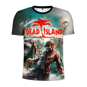 Мужская футболка 3D спортивная с принтом Dead island 8 в Екатеринбурге, 100% полиэстер с улучшенными характеристиками | приталенный силуэт, круглая горловина, широкие плечи, сужается к линии бедра | Тематика изображения на принте: dead | island | repticide | zombie | дэд айлэнд | зомби | мозги