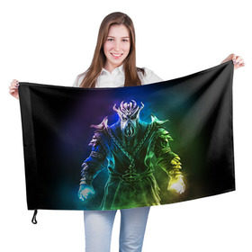 Флаг 3D с принтом TES 6 в Екатеринбурге, 100% полиэстер | плотность ткани — 95 г/м2, размер — 67 х 109 см. Принт наносится с одной стороны | bloodmoon | elder | morrowind | oblivion | scrolls | skyrim | tribunal