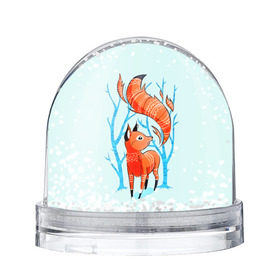 Водяной шар с принтом Лиса в Екатеринбурге, Пластик | Изображение внутри шара печатается на глянцевой фотобумаге с двух сторон | арт | другие | животные | лиса | прикольные | природа | цветные | яркие
