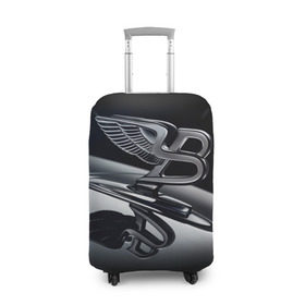 Чехол для чемодана 3D с принтом Bentley в Екатеринбурге, 86% полиэфир, 14% спандекс | двустороннее нанесение принта, прорези для ручек и колес | bentley | brand | britain | car | elite | expensive | limited | logo | mtorz | автомобиль | британия | бэнтли | дорогой | лимитед | логотип | марка | мторз | элитный