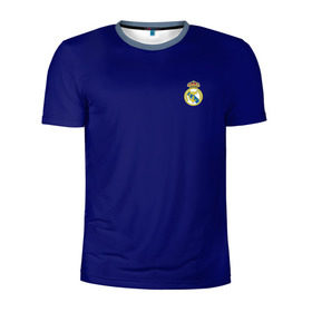 Мужская футболка 3D спортивная с принтом Реал Мадрид в Екатеринбурге, 100% полиэстер с улучшенными характеристиками | приталенный силуэт, круглая горловина, широкие плечи, сужается к линии бедра | madrid | real | королевский клуб | мадрид | примера | реал | футбол | чемпионат испании