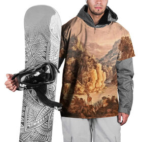 Накидка на куртку 3D с принтом Живопись в Екатеринбурге, 100% полиэстер |  | 3d | деревья | другие | живопись | картина | лес | прикольные | природа | туман
