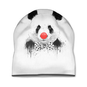 Шапка 3D с принтом Панда в Екатеринбурге, 100% полиэстер | универсальный размер, печать по всей поверхности изделия | бант | китай | клоун | медведь | мишка | нос | панда