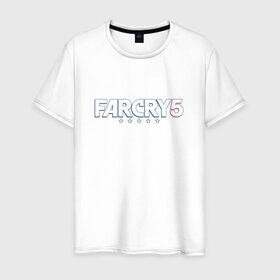 Мужская футболка хлопок с принтом Far Cry 5 в Екатеринбурге, 100% хлопок | прямой крой, круглый вырез горловины, длина до линии бедер, слегка спущенное плечо. | 