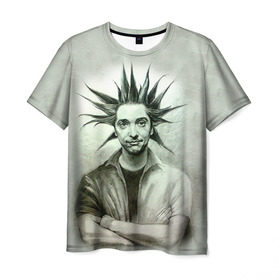 Мужская футболка 3D с принтом Горшок в Екатеринбурге, 100% полиэфир | прямой крой, круглый вырез горловины, длина до линии бедер | арт | киш. король и шут. горшенев