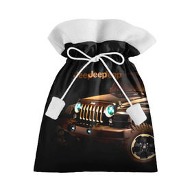 Подарочный 3D мешок с принтом Jeep в Екатеринбурге, 100% полиэстер | Размер: 29*39 см | Тематика изображения на принте: brand | car | chrysler | jeep | logo | usa | автомобиль | джип | крайслер | логотип | марка | сша