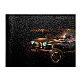 Обложка для студенческого билета с принтом Jeep в Екатеринбурге, натуральная кожа | Размер: 11*8 см; Печать на всей внешней стороне | Тематика изображения на принте: brand | car | chrysler | jeep | logo | usa | автомобиль | джип | крайслер | логотип | марка | сша