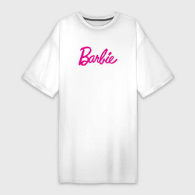 Платье-футболка хлопок с принтом Барби 3 в Екатеринбурге,  |  | barbie | барби | девочка | девушка | кукла