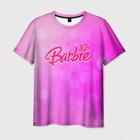 Мужская футболка 3D с принтом Барби 5 в Екатеринбурге, 100% полиэфир | прямой крой, круглый вырез горловины, длина до линии бедер | Тематика изображения на принте: barbie | барби | девочка | девушка | кукла