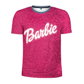 Мужская футболка 3D спортивная с принтом Барби 7 в Екатеринбурге, 100% полиэстер с улучшенными характеристиками | приталенный силуэт, круглая горловина, широкие плечи, сужается к линии бедра | Тематика изображения на принте: barbie | барби | девочка | девушка | кукла