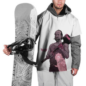 Накидка на куртку 3D с принтом ЧерноБог в Екатеринбурге, 100% полиэстер |  | американские боги | бог зла | молот | чернобог