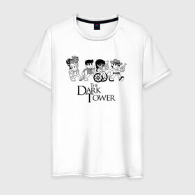 Мужская футболка хлопок с принтом The Dark Tower в Екатеринбурге, 100% хлопок | прямой крой, круглый вырез горловины, длина до линии бедер, слегка спущенное плечо. | Тематика изображения на принте: the dark tower | стивен кинг | стрелок | темная башня