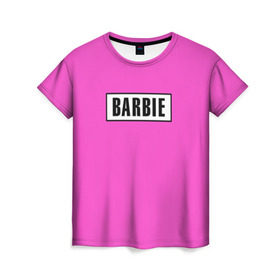 Женская футболка 3D с принтом Barbie в Екатеринбурге, 100% полиэфир ( синтетическое хлопкоподобное полотно) | прямой крой, круглый вырез горловины, длина до линии бедер | badgirl | barbie | beach party | beaches | bride | crew | girl | girlfriends | henparty | pink | power | princess | real girls | superbride | team | девичник | для влюбленных | для подруг | замуж | море | невеста | отдых | пляж | пляжная вечеринка | подру
