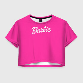Женская футболка 3D укороченная с принтом Барби в Екатеринбурге, 100% полиэстер | круглая горловина, длина футболки до линии талии, рукава с отворотами | badgirl | barbie | beach party | beaches | bride | crew | girl | girlfriends | henparty | pink | power | princess | real girls | superbride | team | девичник | для влюбленных | для подруг | замуж | море | невеста | отдых | пляж | пляжная вечеринка | подру