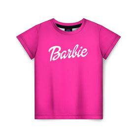 Детская футболка 3D с принтом Барби в Екатеринбурге, 100% гипоаллергенный полиэфир | прямой крой, круглый вырез горловины, длина до линии бедер, чуть спущенное плечо, ткань немного тянется | badgirl | barbie | beach party | beaches | bride | crew | girl | girlfriends | henparty | pink | power | princess | real girls | superbride | team | девичник | для влюбленных | для подруг | замуж | море | невеста | отдых | пляж | пляжная вечеринка | подру