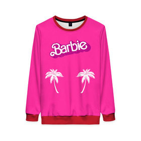 Женский свитшот 3D с принтом Barbie пальмы в Екатеринбурге, 100% полиэстер с мягким внутренним слоем | круглый вырез горловины, мягкая резинка на манжетах и поясе, свободная посадка по фигуре | badgirl | barbie | beach party | beaches | bride | crew | girl | girlfriends | henparty | pink | power | princess | real girls | superbride | team | девичник | для влюбленных | для подруг | замуж | море | невеста | отдых | пляж | пляжная вечеринка | подру