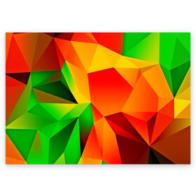 Поздравительная открытка с принтом Mirror abstract в Екатеринбурге, 100% бумага | плотность бумаги 280 г/м2, матовая, на обратной стороне линовка и место для марки
 | abstraction | абстракция | геометрия | грани | полигоны | сочетания | текстура    | треугольники