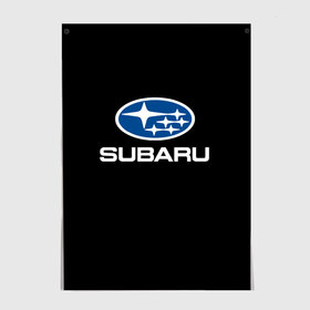 Постер с принтом Subaru в Екатеринбурге, 100% бумага
 | бумага, плотность 150 мг. Матовая, но за счет высокого коэффициента гладкости имеет небольшой блеск и дает на свету блики, но в отличии от глянцевой бумаги не покрыта лаком | subaru | автомобиль | марка | машина | субару