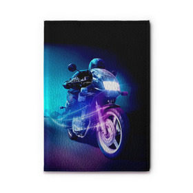 Обложка для автодокументов с принтом Мотоциклист в Екатеринбурге, натуральная кожа |  размер 19,9*13 см; внутри 4 больших “конверта” для документов и один маленький отдел — туда идеально встанут права | Тематика изображения на принте: city | light | motocross | motorcycle | motorcyclist | night | silhouette | speed | город | мотокросс | мотоцикл | мотоциклист | ночь | свет | силуэт | скорость