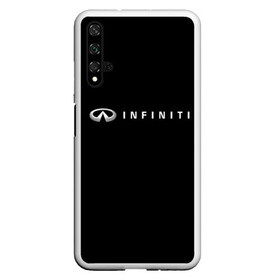 Чехол для Honor 20 с принтом Infiniti в Екатеринбурге, Силикон | Область печати: задняя сторона чехла, без боковых панелей | Тематика изображения на принте: авто | инфинити | марка | машина