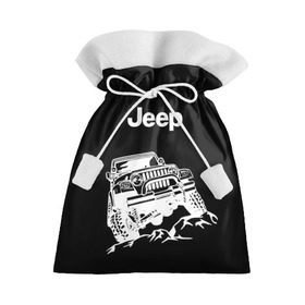 Подарочный 3D мешок с принтом Jeep в Екатеринбурге, 100% полиэстер | Размер: 29*39 см | Тематика изображения на принте: автомобиль | джип | марка | машина