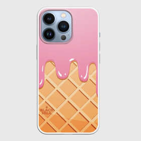 Чехол для iPhone 13 Pro с принтом Black Milk Мороженое Стаканчик в Екатеринбурге,  |  | ice cream | мороженое | рожок | стаканчик | эскимо