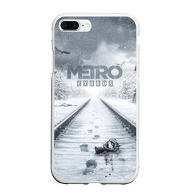 Чехол для iPhone 7Plus/8 Plus матовый с принтом METRO Exodus в Екатеринбурге, Силикон | Область печати: задняя сторона чехла, без боковых панелей | horror | metro | metro 2033 | redux | игра | метро | хоррор