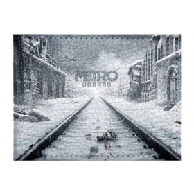 Обложка для студенческого билета с принтом METRO: Exodus в Екатеринбурге, натуральная кожа | Размер: 11*8 см; Печать на всей внешней стороне | horror | metro | metro 2033 | redux | игра | метро | хоррор