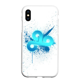 Чехол для iPhone XS Max матовый с принтом csgo - Cloud9 (White collection) в Екатеринбурге, Силикон | Область печати: задняя сторона чехла, без боковых панелей | Тематика изображения на принте: 0x000000123 | cloud9 | cs go | white | кс го