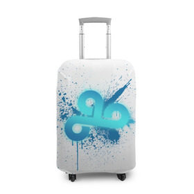 Чехол для чемодана 3D с принтом cs:go - Cloud9 (White collection) в Екатеринбурге, 86% полиэфир, 14% спандекс | двустороннее нанесение принта, прорези для ручек и колес | 0x000000123 | cloud9 | cs go | white | кс го