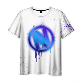 Мужская футболка 3D с принтом cs:go - EnVyUs (White collection) в Екатеринбурге, 100% полиэфир | прямой крой, круглый вырез горловины, длина до линии бедер | 0x000000123 | cs go | envyus | white | кс го | энви