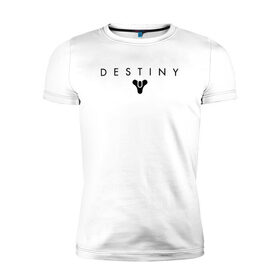 Мужская футболка премиум с принтом Destiny в Екатеринбурге, 92% хлопок, 8% лайкра | приталенный силуэт, круглый вырез ворота, длина до линии бедра, короткий рукав | destiny | destiny 2 | дестени | космос