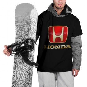 Накидка на куртку 3D с принтом Honda в Екатеринбурге, 100% полиэстер |  | авот | марка | машина | хонда