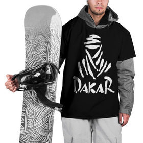Накидка на куртку 3D с принтом Dakar в Екатеринбурге, 100% полиэстер |  | dakar | desert | logo | race | rally | sign | гонки | дакар | знак | логотип | пустыня | ралли