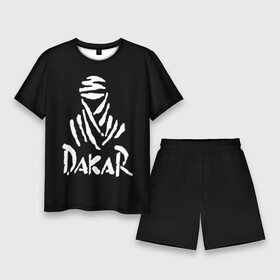 Мужской костюм с шортами 3D с принтом Dakar в Екатеринбурге,  |  | dakar | desert | logo | race | rally | sign | гонки | дакар | знак | логотип | пустыня | ралли