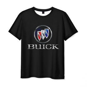 Мужская футболка 3D с принтом Buick в Екатеринбурге, 100% полиэфир | прямой крой, круглый вырез горловины, длина до линии бедер | america | american | brand | buick | cars | logo | sign | usa | автомобили | америка | американские | знак | логотип | марка | сша