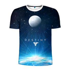Мужская футболка 3D спортивная с принтом Destiny в Екатеринбурге, 100% полиэстер с улучшенными характеристиками | приталенный силуэт, круглая горловина, широкие плечи, сужается к линии бедра | destiny | destiny 2 | дестени | космос