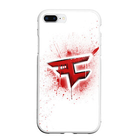 Чехол для iPhone 7Plus/8 Plus матовый с принтом csgo - FaZe clan (White collection) в Екатеринбурге, Силикон | Область печати: задняя сторона чехла, без боковых панелей | cs go | faze | white | кс го | фейз