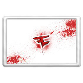 Магнит 45*70 с принтом cs:go - FaZe clan (White collection) в Екатеринбурге, Пластик | Размер: 78*52 мм; Размер печати: 70*45 | cs go | faze | white | кс го | фейз