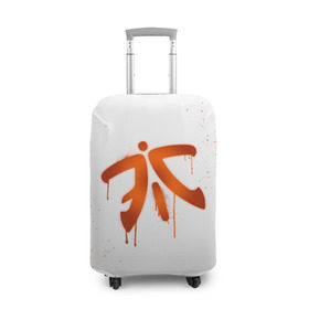 Чехол для чемодана 3D с принтом cs:go - Fnatic (White collection) в Екатеринбурге, 86% полиэфир, 14% спандекс | двустороннее нанесение принта, прорези для ручек и колес | Тематика изображения на принте: cs go | fnatic | кс го | фнатик