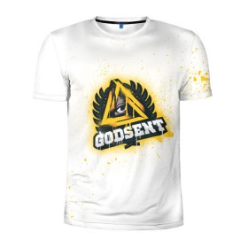 Мужская футболка 3D спортивная с принтом cs:go - Godsent (White collection) в Екатеринбурге, 100% полиэстер с улучшенными характеристиками | приталенный силуэт, круглая горловина, широкие плечи, сужается к линии бедра | 