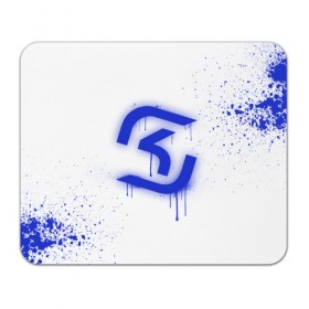 Коврик прямоугольный с принтом cs:go - SK Gaming (White collection) в Екатеринбурге, натуральный каучук | размер 230 х 185 мм; запечатка лицевой стороны | 0x000000123 | cs go | sk | white | кс го