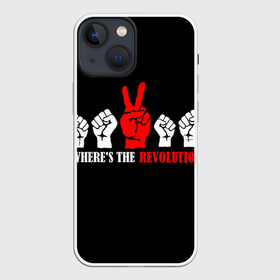 Чехол для iPhone 13 mini с принтом DM: Wheres the revolution в Екатеринбурге,  |  | depeche mode