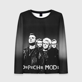 Женский лонгслив 3D с принтом Depeche mode в Екатеринбурге, 100% полиэстер | длинные рукава, круглый вырез горловины, полуприлегающий силуэт | альтернативный рок | вестник моды | винс кларк | депеш мод | депешмод | дэйв гаан | индастриал рок | мартин гор | синти поп | электроник рок | энди флетчер